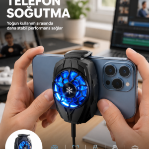 Telefon Soğutucu Fan Güçlü Motor Radyatör Cep Telefon Soğutma