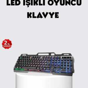 RGB Aydınlatmalı Klavye Mouse Seti – USB Bağlantılı, Türkçe Q, Ayarlanabilir DPI, Ergonomik Yapı