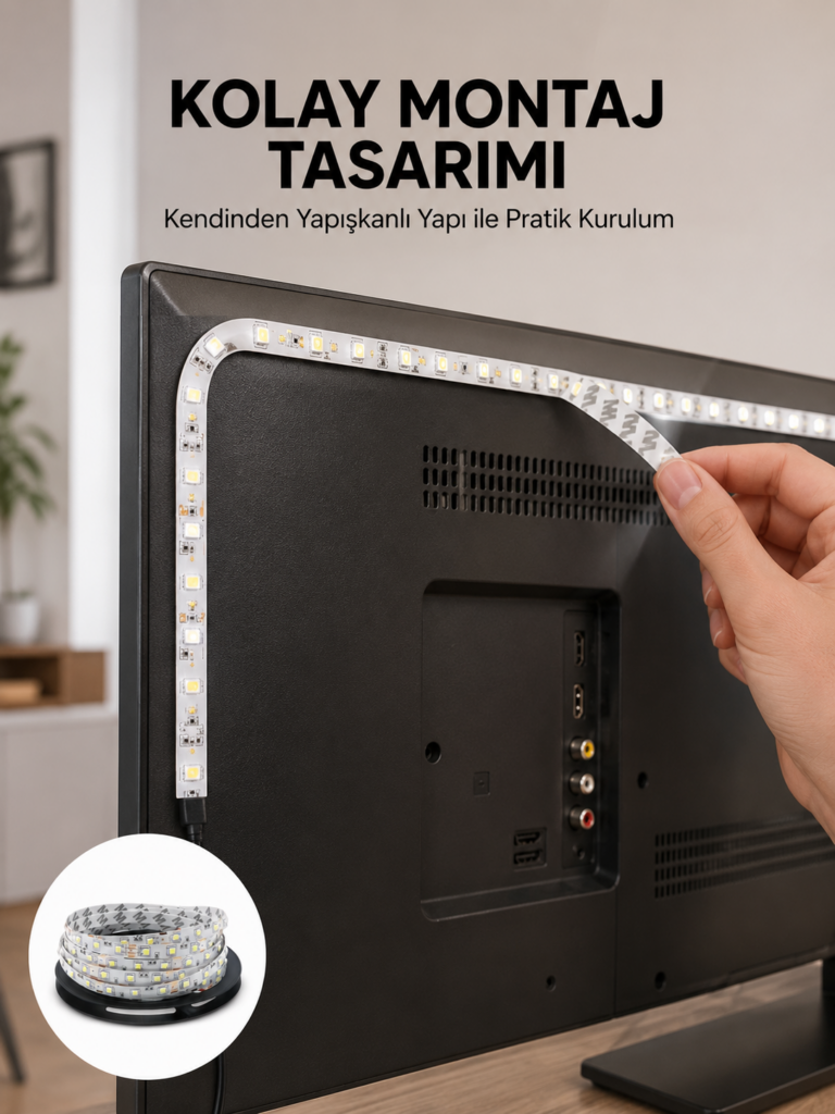 Uzaktan Kumandalı LED TV Arka Işık Şeridi Yeni Nesil