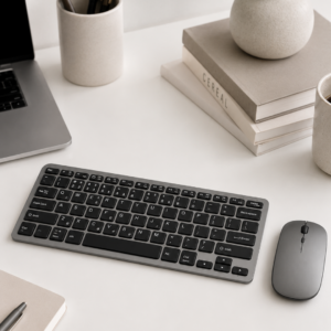 Kablosuz Bluetooth Klavye Mouse Seti Şarjlı Tablet Laptop Uyumlu
