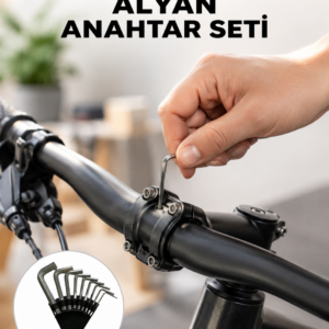 9 Parça Kısa Tip Alyan Seti Isıl İşlemli Profesyonel Kullanım Yeni Nesil