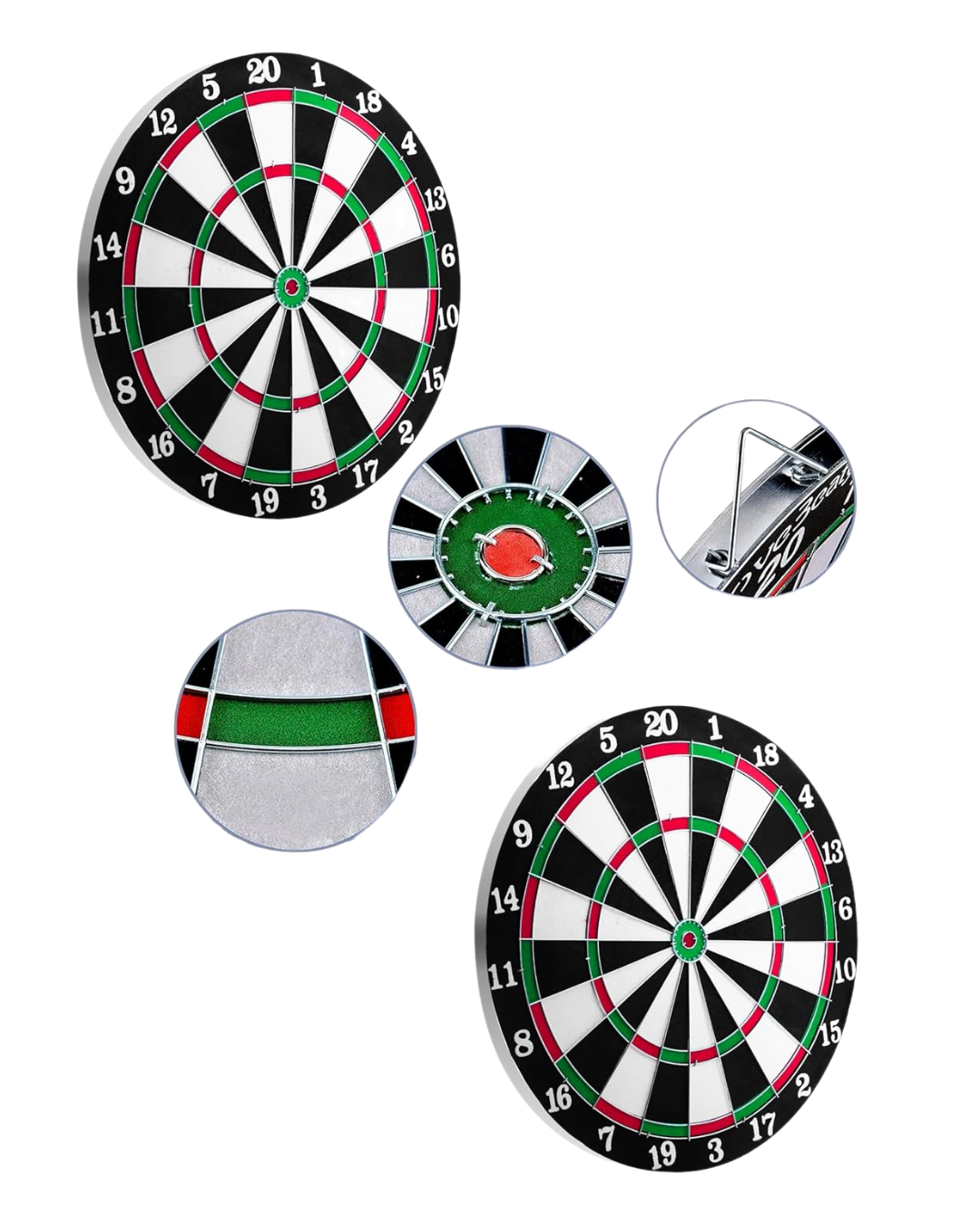 12 İnç Ahşap Dart Tahtası 4 Adet Metal Uçlu Dart Oku Dahil