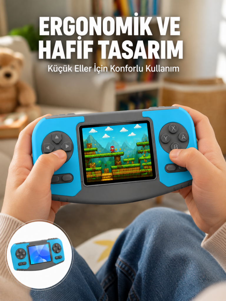 Taşınabilir El Oyun Konsolu Çocuk Gelişimine Uygun Oyun Cihazı
