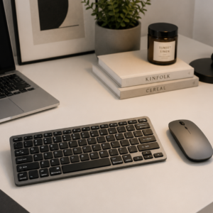 Sessiz Kullanım Sunan Bluetooth Klavye Mouse Seti Çoklu Cihaz Uyumlu