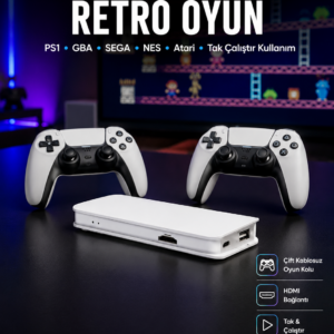 Retro Oyun Konsolu – 20.000 Yüklü Oyun