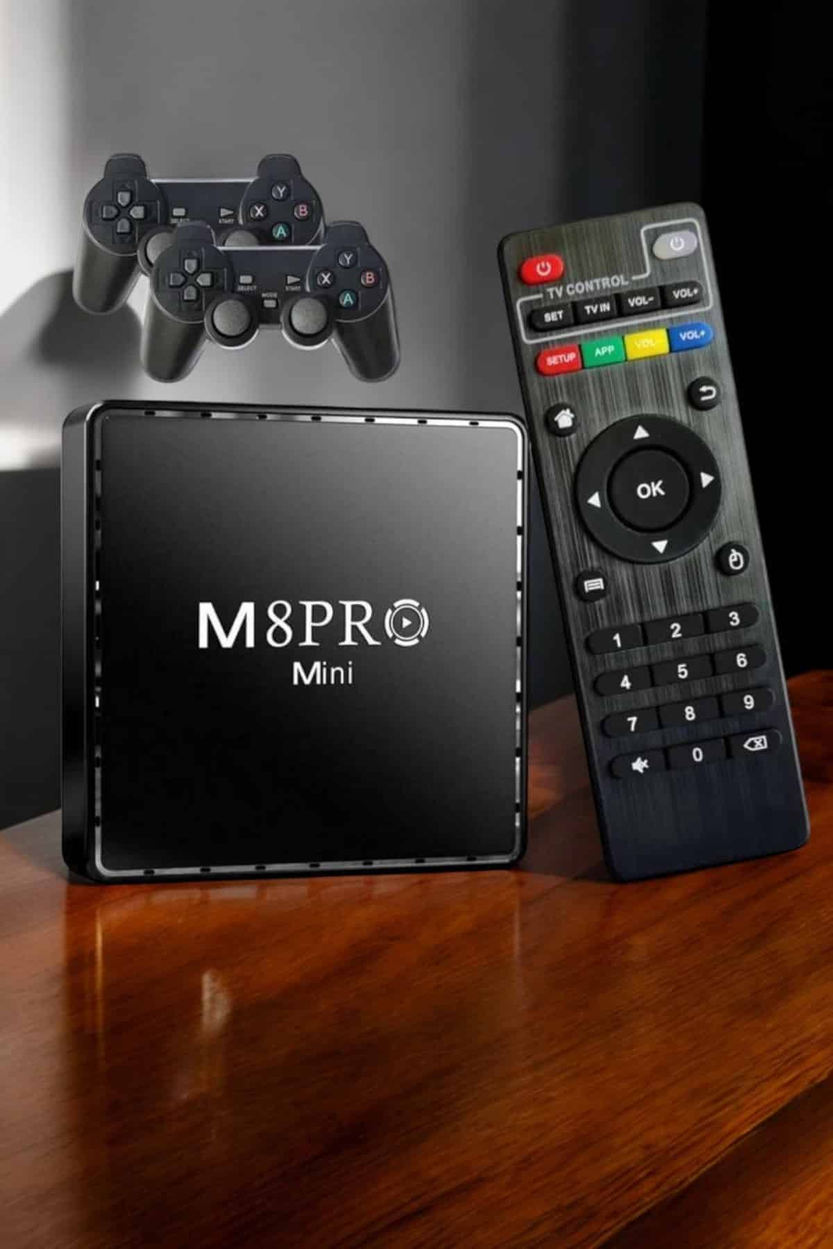TV Box Çift Oyun Kollu 10000 Oyunlu Atari