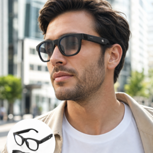 Yapay Zekâ Destekli Akıllı Gözlük Değiştirilebilir Manyetik Lens Bluetooth Bağlantı ve Dokunmatik Kontrol