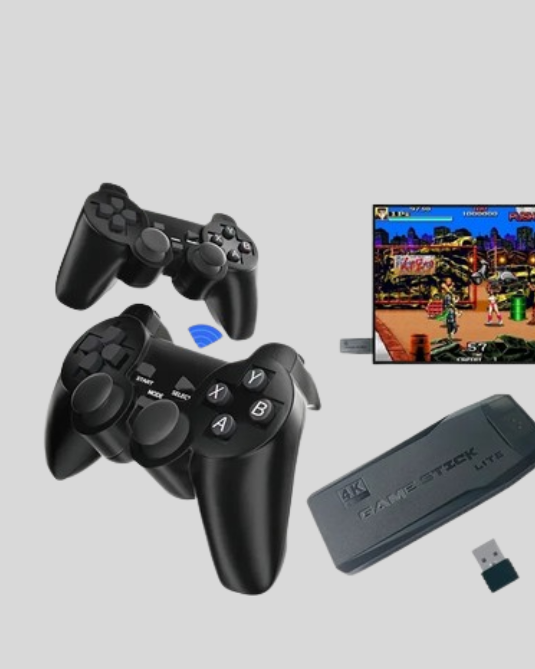 Taşınabilir Kablosuz Oyun Konsolu 2.4G TV Destekli Kompakt Gövde