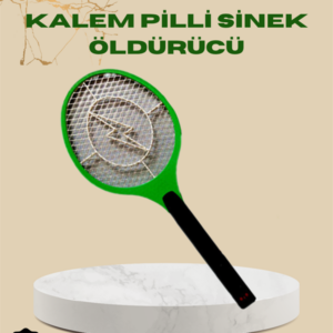 Yüksek Gerilimli Elektronik Sinek Öldürücü – Pil ile Çalışan, Güvenlik Izgaralı