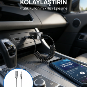 AUX Girişli Cihazlar İçin Kablosuz Bluetooth Adaptörü