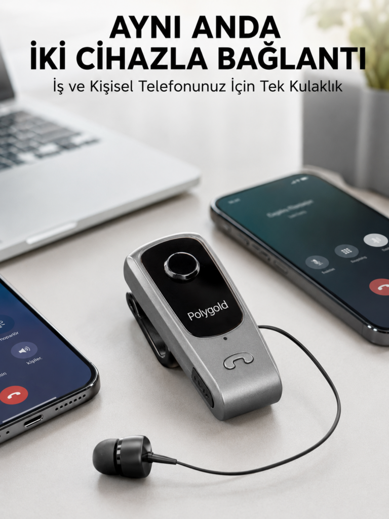 Mikrofonlu ve Ses Kontrollü Kablosuz Kulak İçi Kulaklık