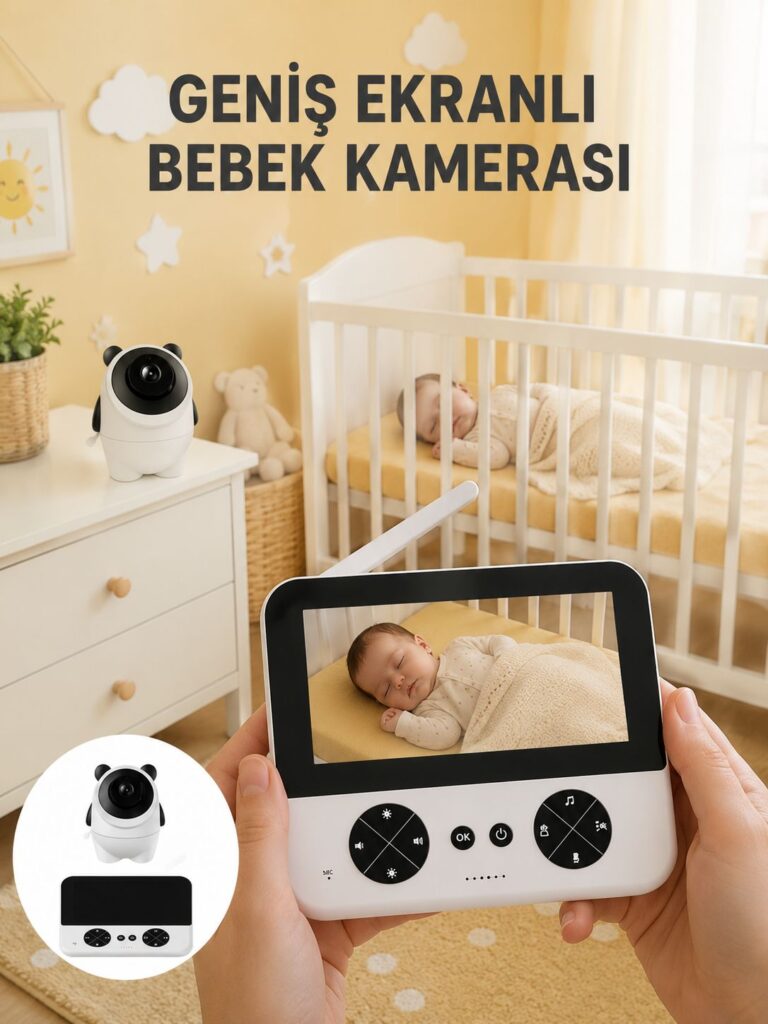 720P HD Gece Görüşlü Kablosuz Bebek Kamerası İki Yönlü Sesli Yeni Nesil