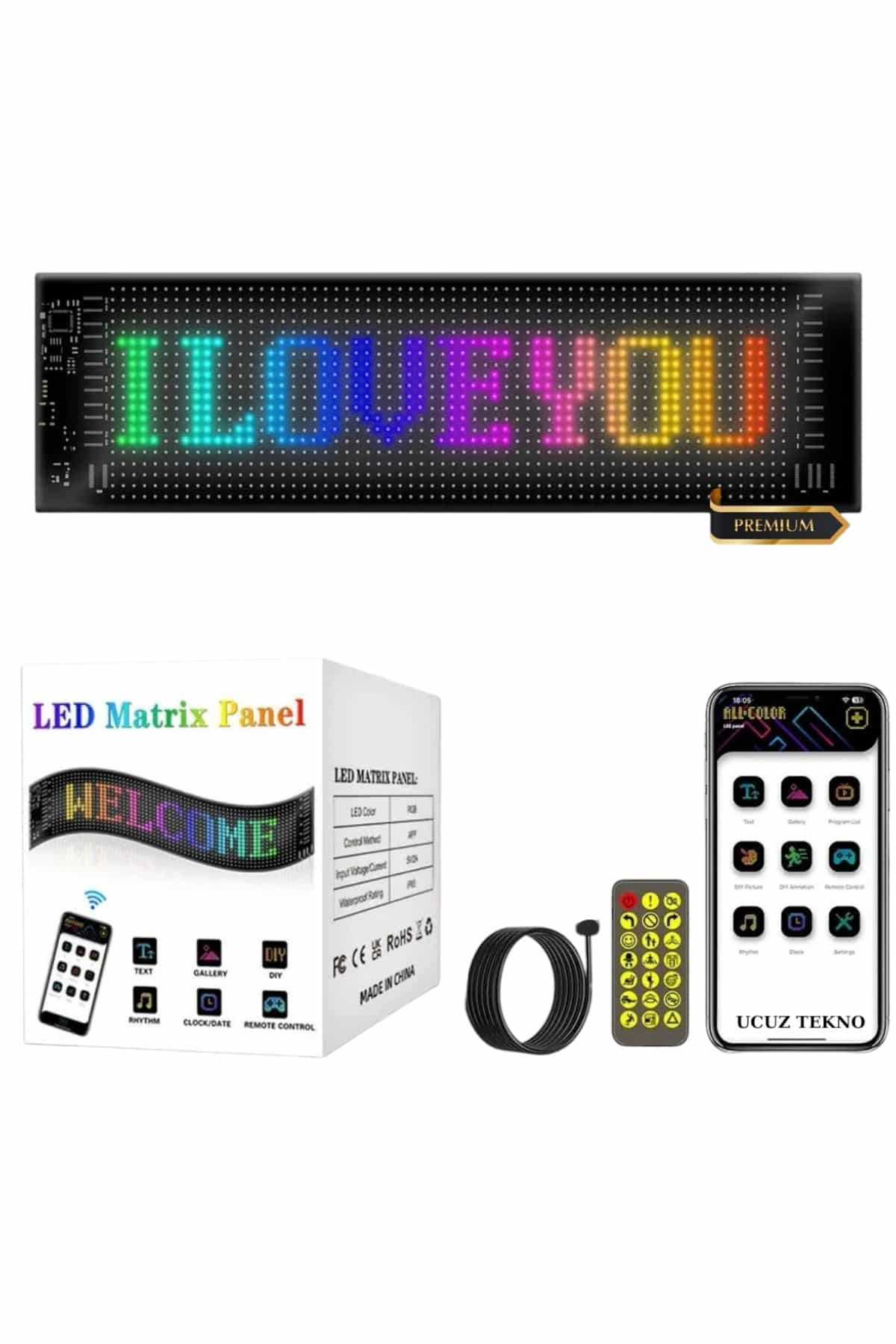 LED MATRİX 16X96 pixel