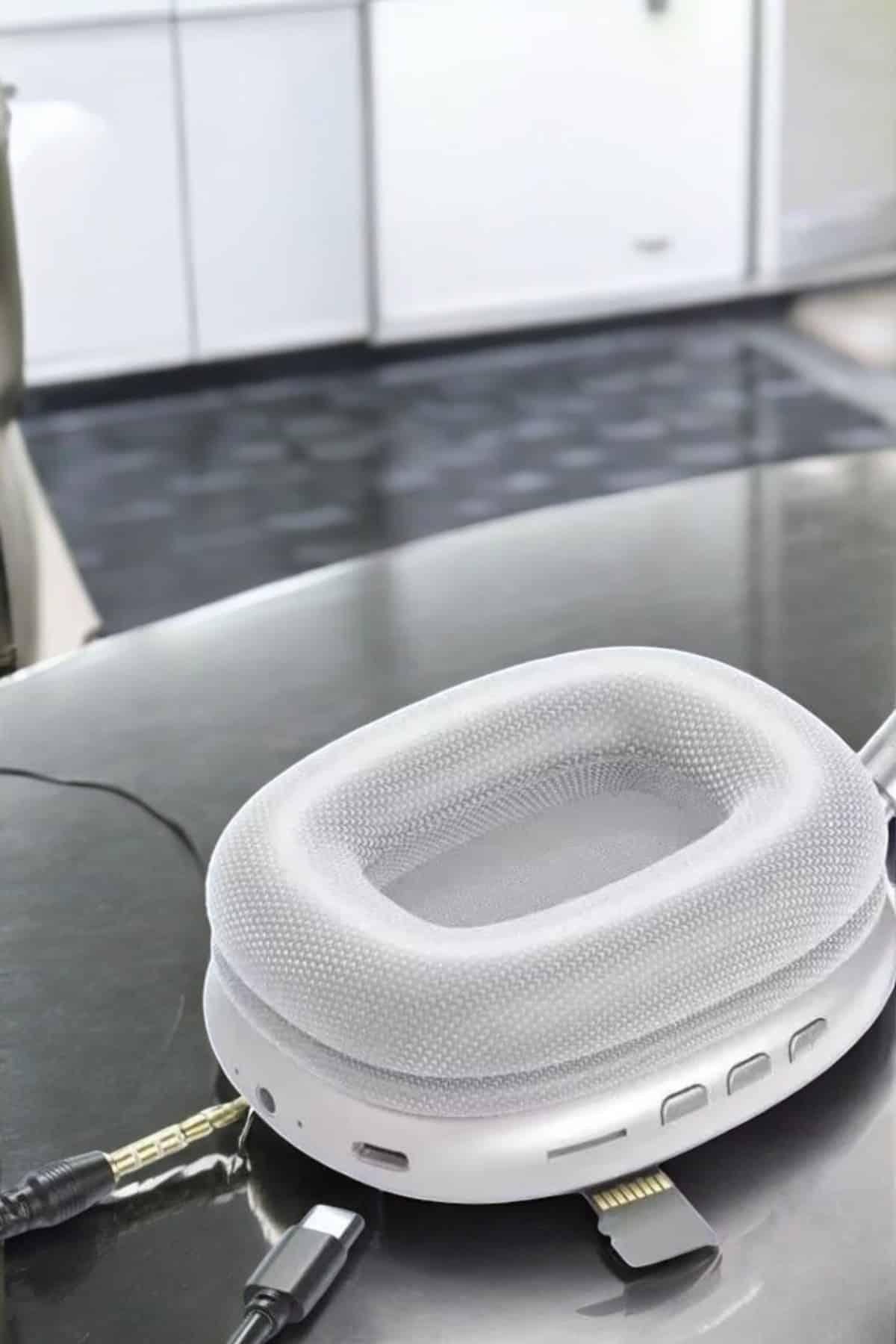 P9 Plus Kablosuz Kulak Üstü Bluetooth Kulaklık Beyaz Yüksek Ses Kaliteli