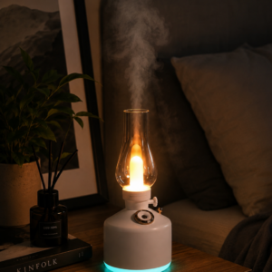 Vintage Aroma Difüzörü Nano Mist LED Işıklı Taşınabilir Nemlendirici