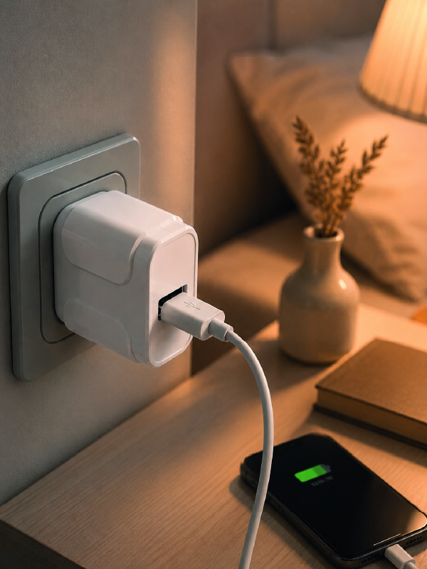 Pratik ve Kompakt Tasarımlı 12W USB Telefon Şarj Adaptörü