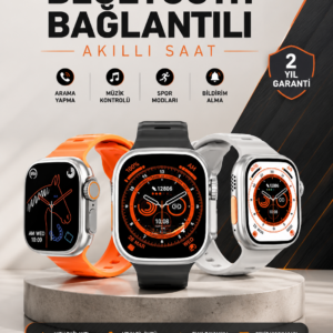Yeni Nesil Akıllı Saat Adımsayar, GPS, Nabız Ölçer, Uyku ve Sağlık Takibi
