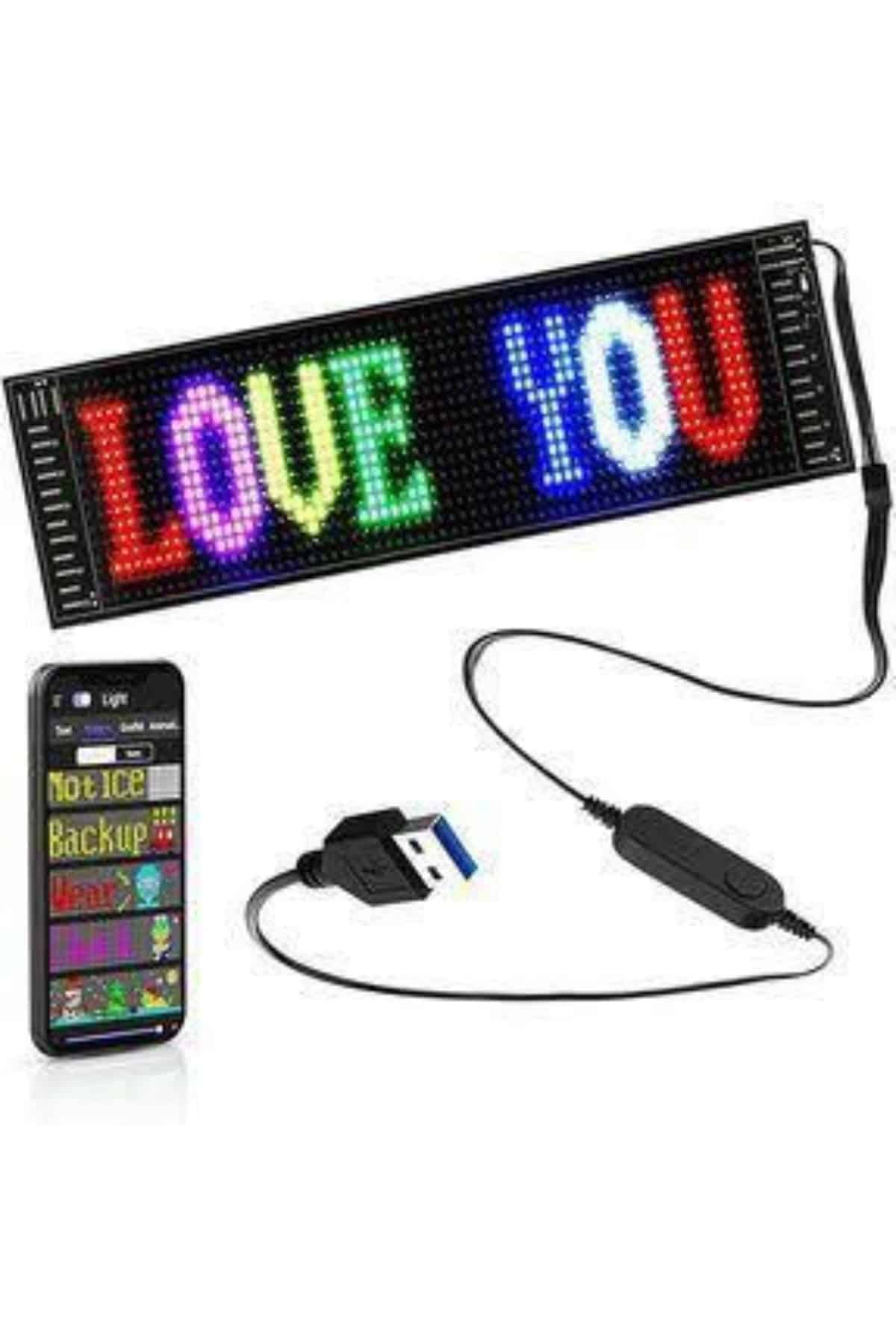 Led Ekran Matrix Panel En Büyük Boy 16X96 Araba Yazısı