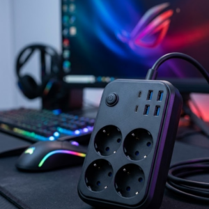 Akım Korumalı Çoklu Priz 4 USB 2 Type C 4 Priz Güvenli ve Hızlı Şarj