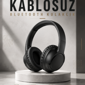 Kulak Üstü Kablosuz Bluetooth Kulaklık Yüksek Ses Kaliteli ANC Özelliği