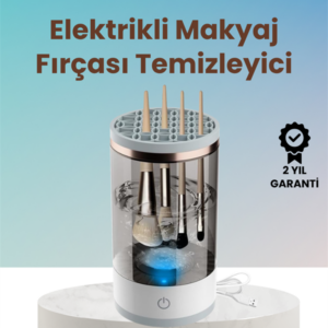 USB Şarjlı Derin Temizlik Makyaj Fırçası Yıkama Makinesi