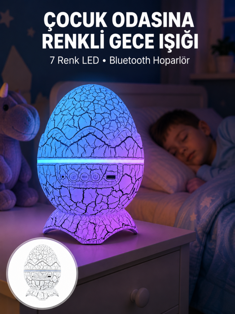 Dinazor Yumurta Gece Lambası Yeni Nesil