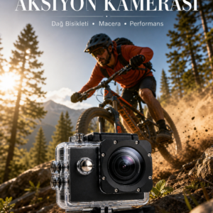 Yeni Nesil Full HD Görüntü Kalitesi Sunan Kompakt Aksiyon Kamerası 1080P
