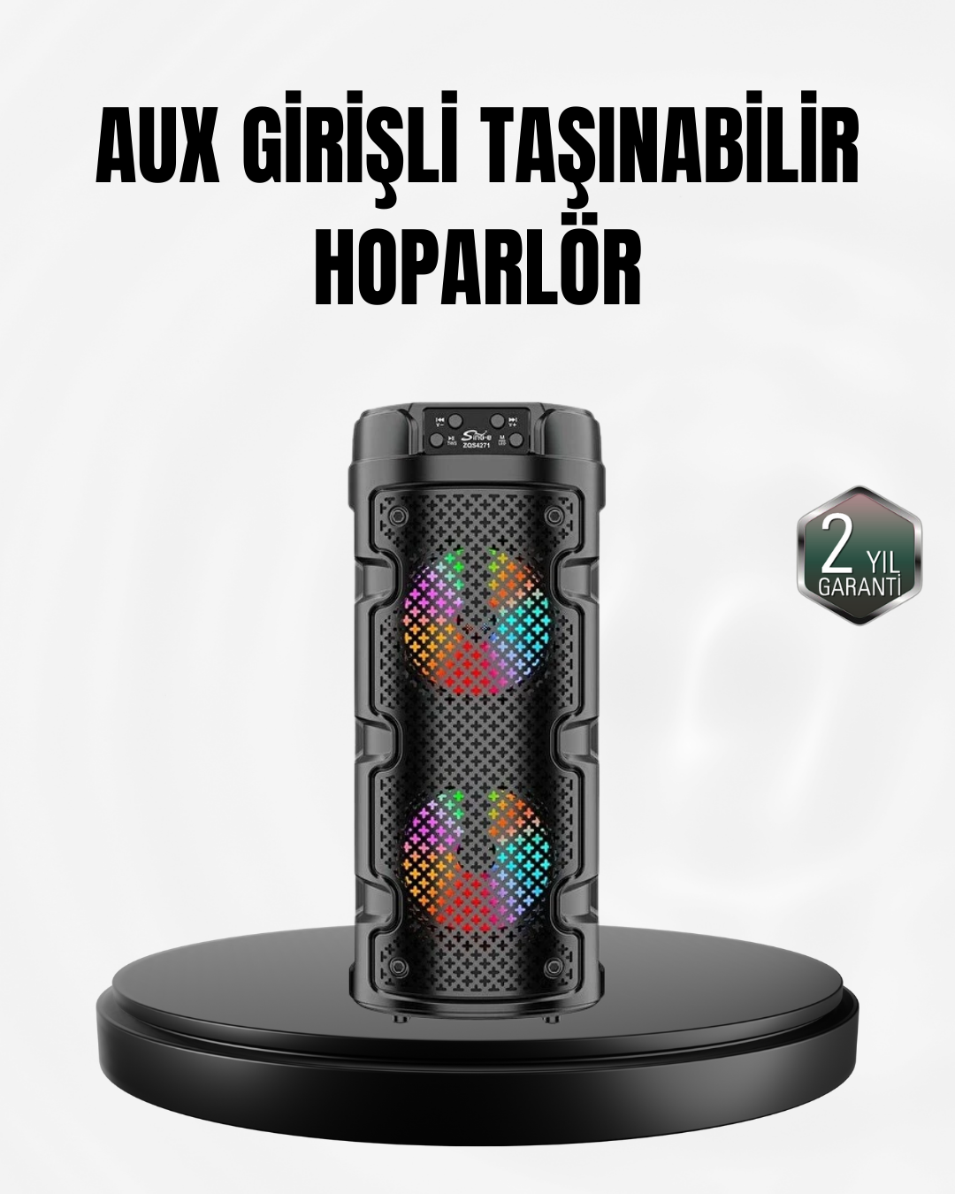Kablosuz Stereo Hoparlör USB + SD Kart + AUX Destekli Bluetooth 5.0