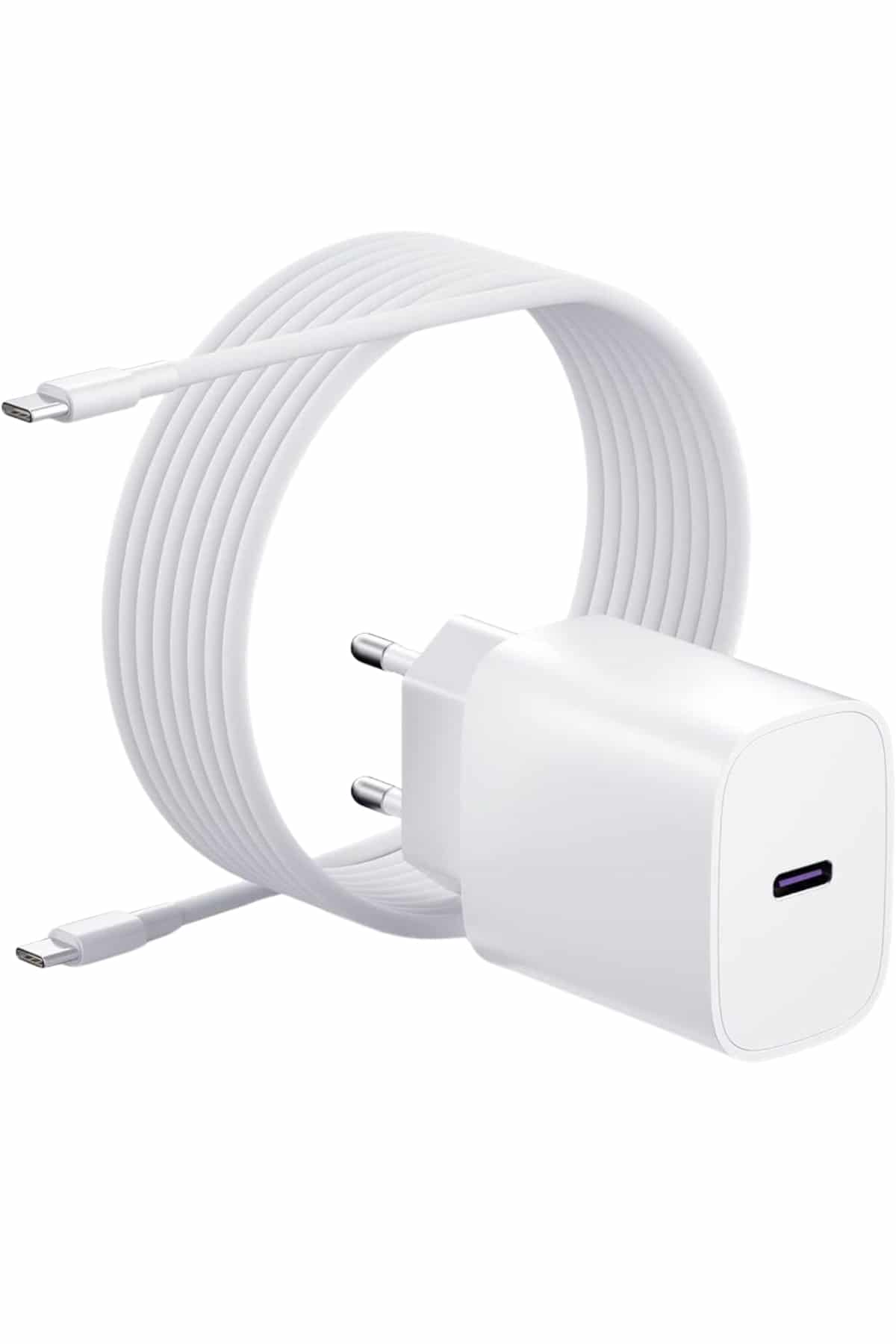 Type-C Hızlı Şarj Özellikli Cihazı USB-C Kablo Dahil