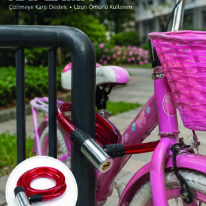 Bisiklet, Elektrikli Scooter ve Çocuk Bisikletleri İçin Güvenlik Kilidi