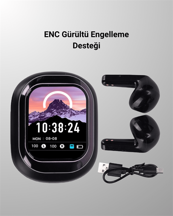 Şık, Akıllı ve Güçlü: LED Ekranlı Kablosuz Kulaklık Seti