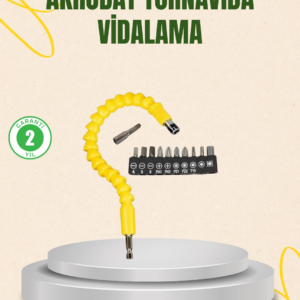 12 Parça Akrobat Vidalama Uç Seti Esnek Dar Alan Kullanım