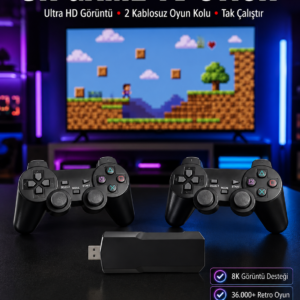 8K Ultra HD Game Box 36500 Oyunlu Game Stick Oyun Konsolu