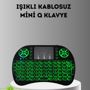 LED Işıklı Q Klavye – Touchpad, Numerik Tuş Takımı ve Multimedya Kısayolları