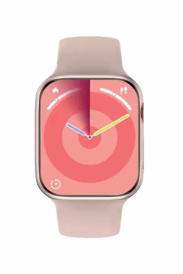Pembe Akıllı Saat 49mm iOS & Android Uyumlu Arama Özellikli