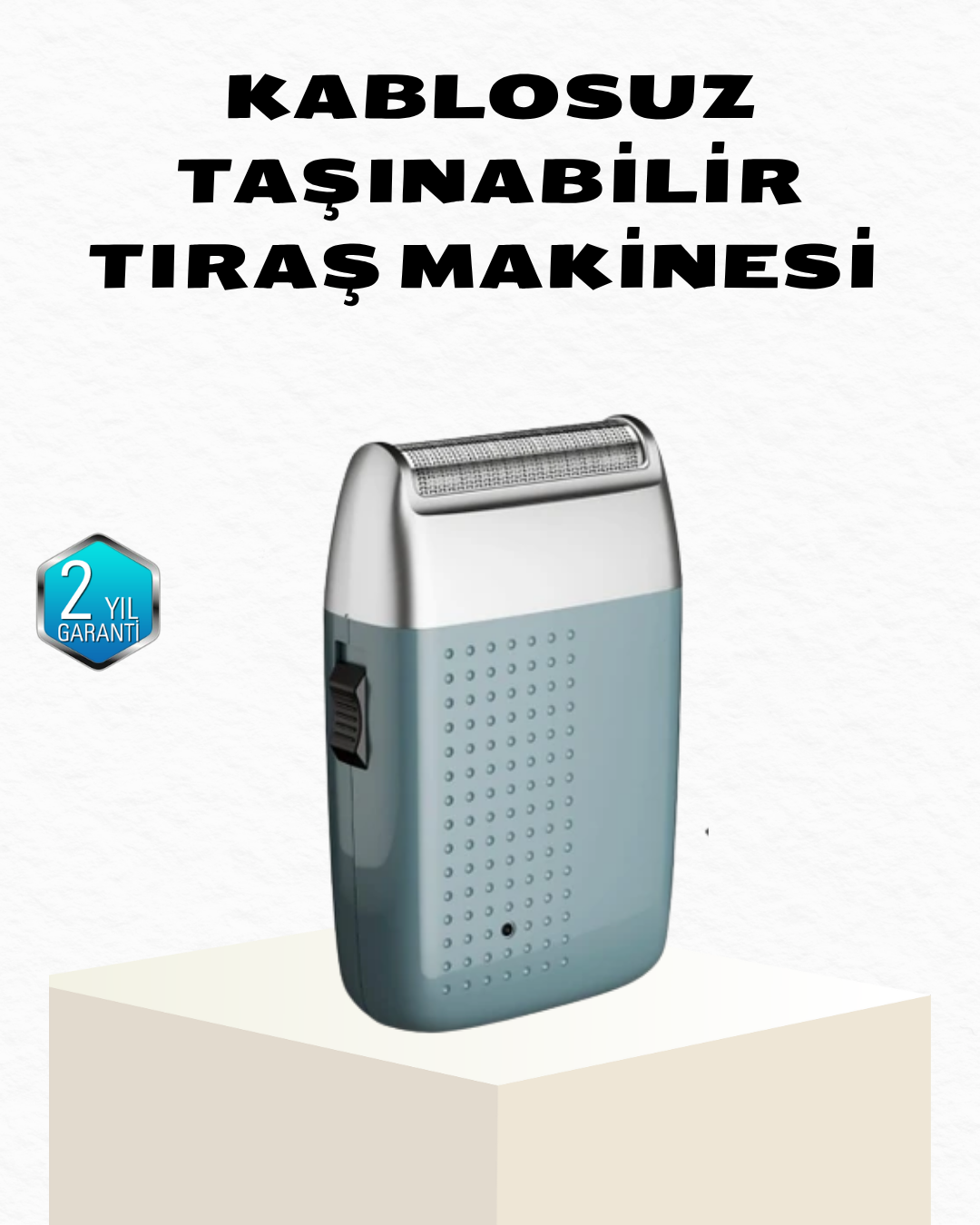 Şarjlı Kuru Kullanım Tıraş Makinesi – Kablosuz, Taşınabilir