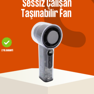 Yüksek Hızlı Şarjlı Fan | Kamp, Ofis ve Açık Hava İçin İdeal