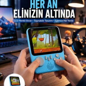 3.5 İnç Mini Atari Taşınabilir Oyun Konsolu 666 Adet Retro Oyun