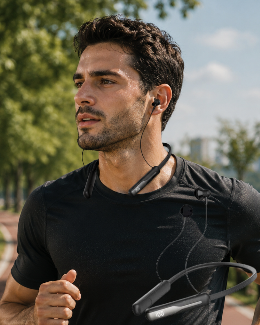 Ses Değiştirme Özellikli Boyun Askılı Bluetooth Spor Kulaklığı