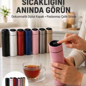 Yüksek Isı Korumasına Sahip Taşınabilir Çelik Termos Yeni Nesil