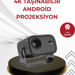 WiFi 6 ve Bluetooth 5 Bağlantılı Taşınabilir Projeksiyon Makinesi