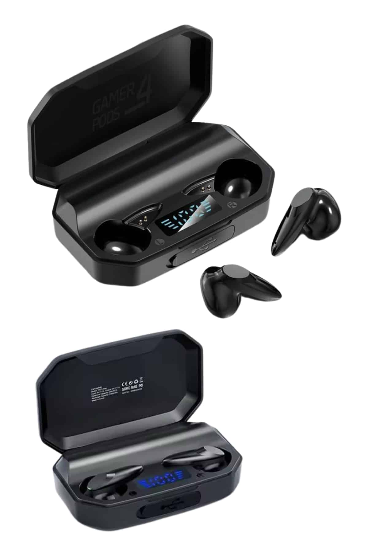 Kulak İçi Bluetooth Kulaklık Rgb Işıklı Çift Mikrofonlu iOS/Android Uyumlu BT 5.2 Yeni Nesil