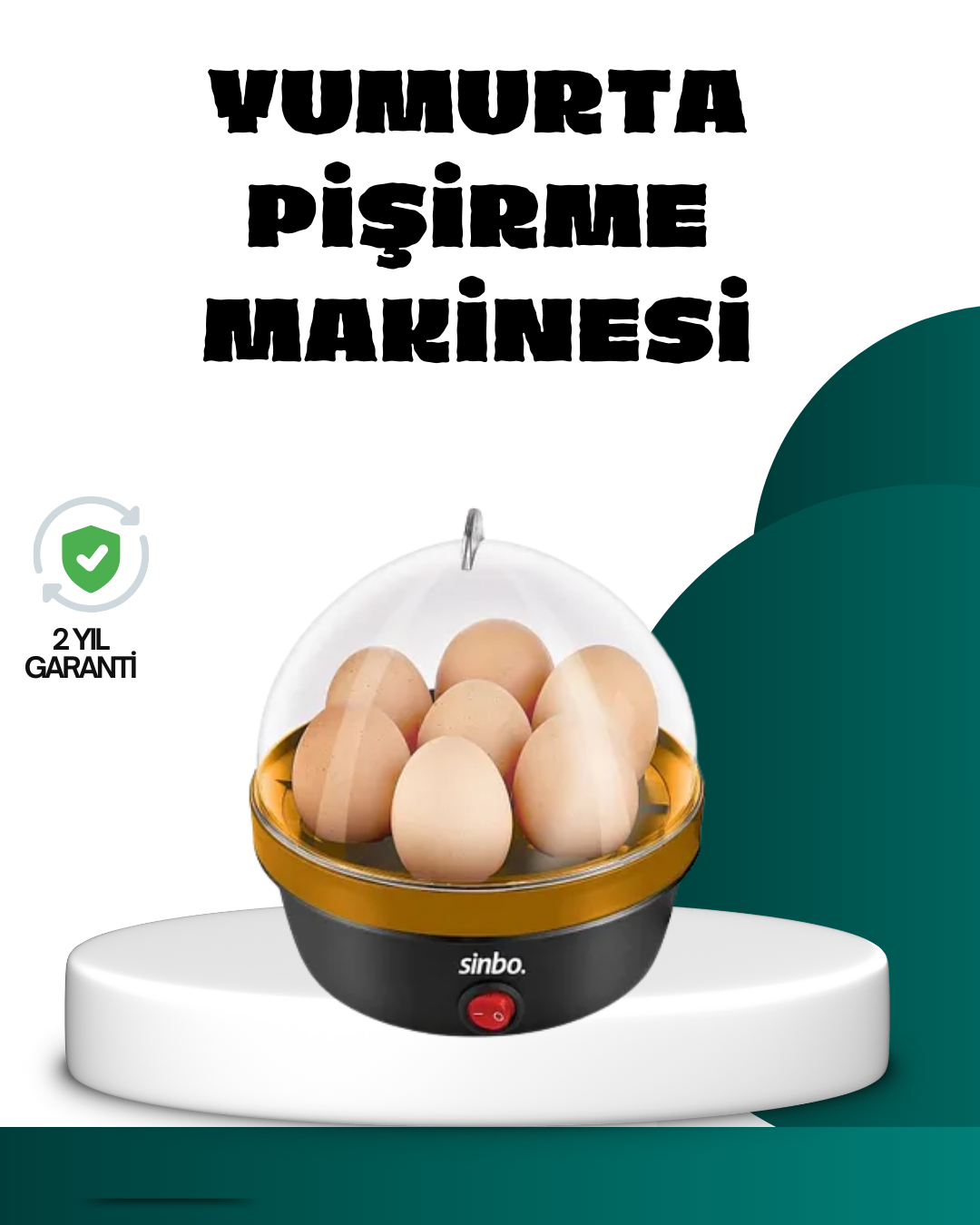 Elektrikli Yumurta Pişirme Makinesi 7 Yumurta Kapasiteli