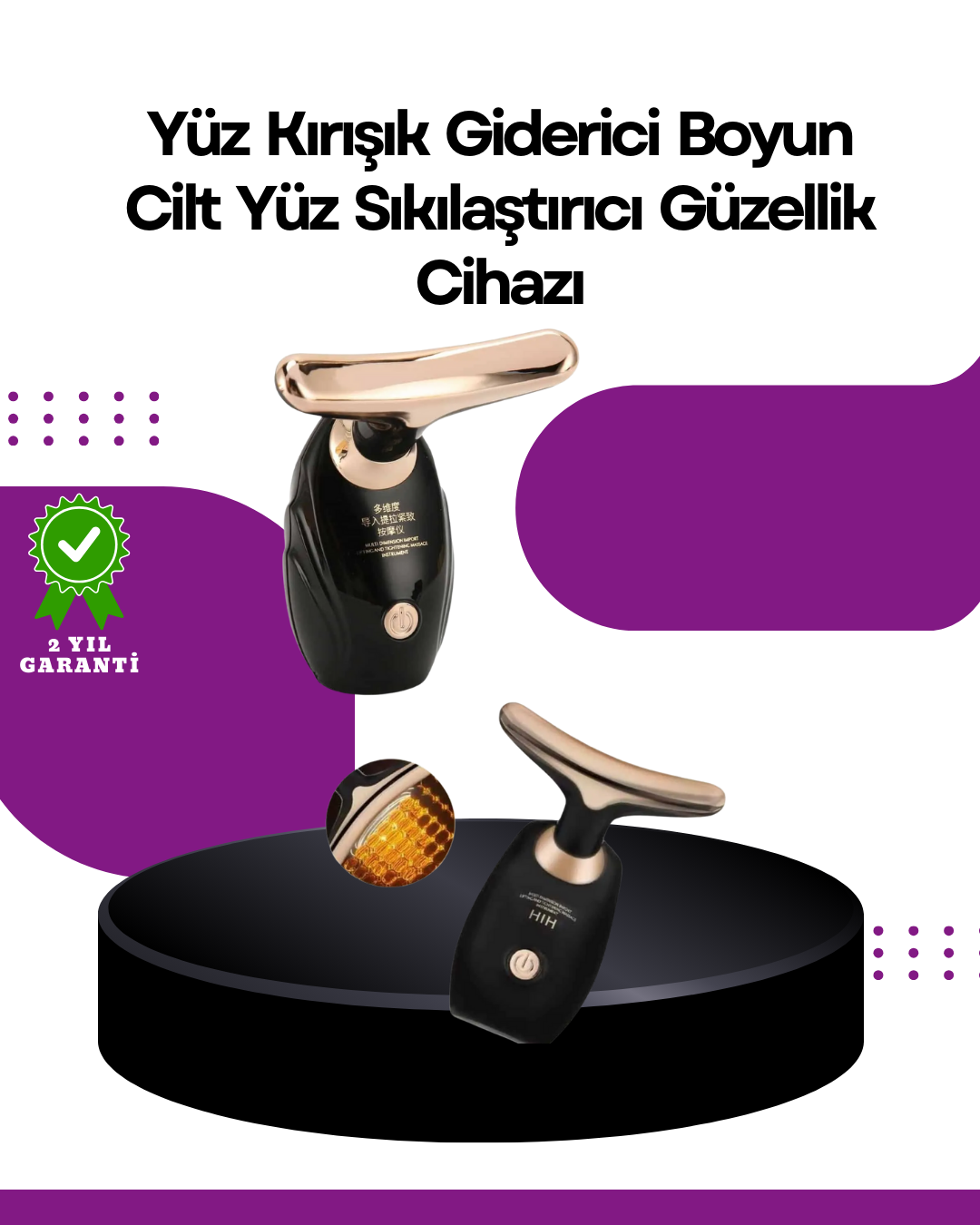 Yüz Masaj Aleti – Gözenek Sıkılaştırıcı & Cilt Yenileyici Etki