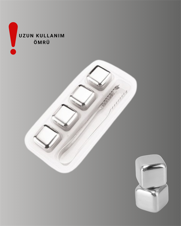 Çevre Dostu Metal Buz Küpü ve Kullanışlı Klips Seti Yeni Nesil