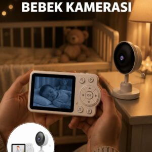 Gece Görüşlü Kablosuz Bebek Monitörü Ağlama ve Hareket Algılama Yeni Nesil