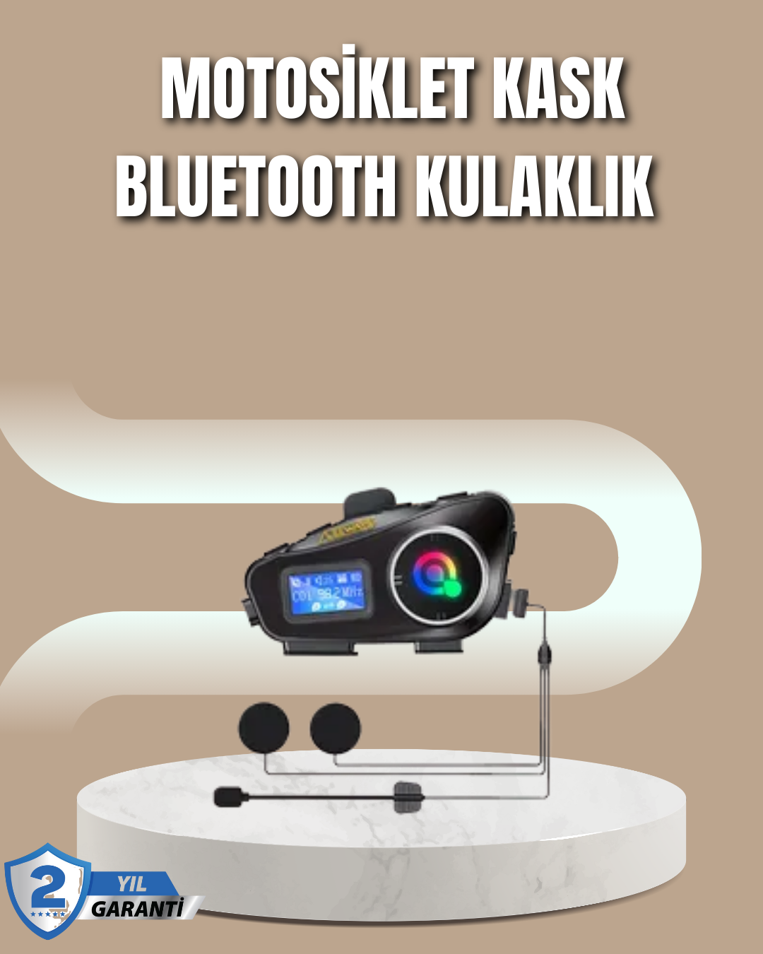 500 Metre İnterkom Mesafeli Kask Kulaklığı Gürültü Engelleyici