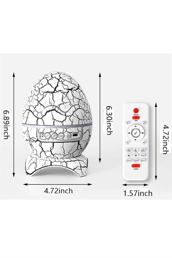 Yumurta Şeklinde Su Dalgalı Bluetooth Speaker Lamba Renkli Şarjlı Yeni Nesil