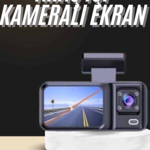 1080p Sürüş Kaydedici 2 İnç Araç Araba Ön İç Arka DVR IPS Ekran