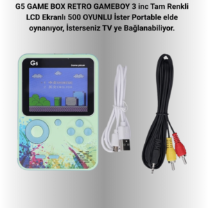 G5 Taşınabilir Retro Oyun Konsolu – Çocuk ve Yetişkinler İçin